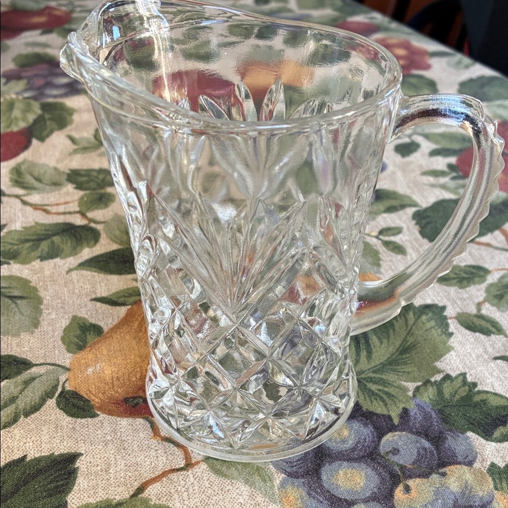 Anchor Hocking Clear Glass Pineapple Creamer